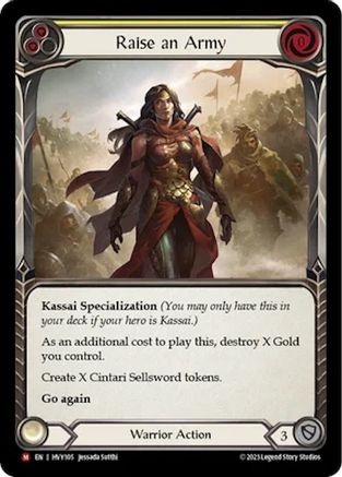 Image of Raise an Army [HVY105] (Heavy Hitters)  Rainbow Foil