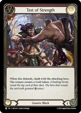 Image of Test of Strength [HVY239] (Heavy Hitters)  Rainbow Foil
