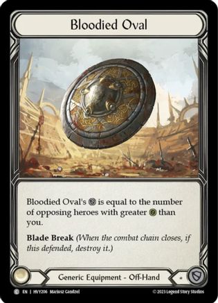 Image of Bloodied Oval [HVY206] (Heavy Hitters)