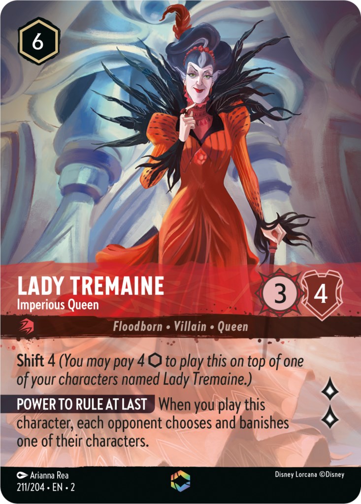 Image of Lady Tremaine - Imperious Queen (Enchanted) (211/204) [Rise of the Floodborn]