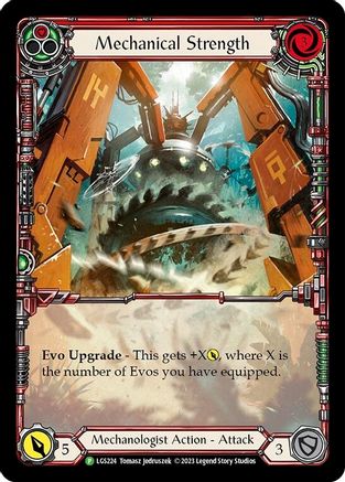 Image of Mechanical Strength (Red) [LGS224] (Promo)  Rainbow Foil