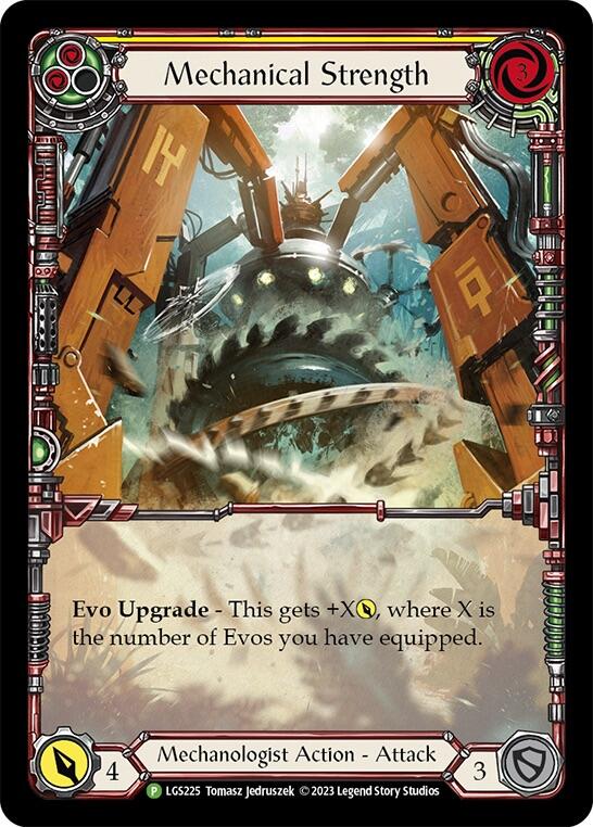 Image of Mechanical Strength (Yellow) [LGS225] (Promo)  Rainbow Foil