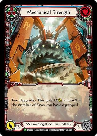 Image of Mechanical Strength (Blue) [LGS226] (Promo)  Rainbow Foil