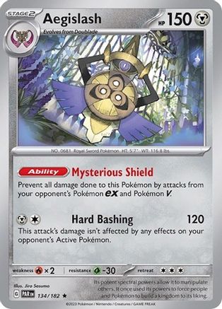 Image of Aegislash (134/182) (Build & Battle Box) [Scarlet & Violet: Paradox Rift]