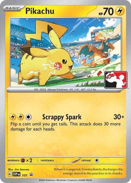 Image of Pikachu (101) (Play Pokemon Promo) [League & Championship Cards]
