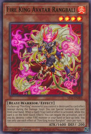Image of Fire King Avatar Rangbali [SR14-EN003] Ultra Rare