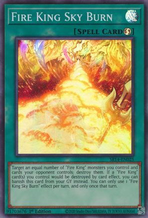 Image of Fire King Sky Burn [SR14-EN025] Super Rare