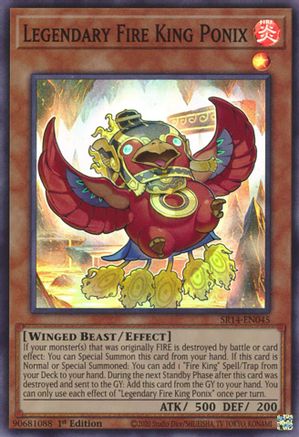 Image of Legendary Fire King Ponix [SR14-EN045] Super Rare