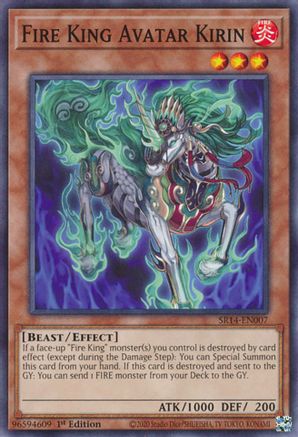 Image of Fire King Avatar Kirin [SR14-EN007] Common