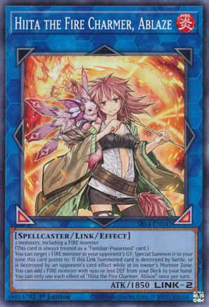 Image of Hiita the Fire Charmer, Ablaze [SR14-EN043] Common