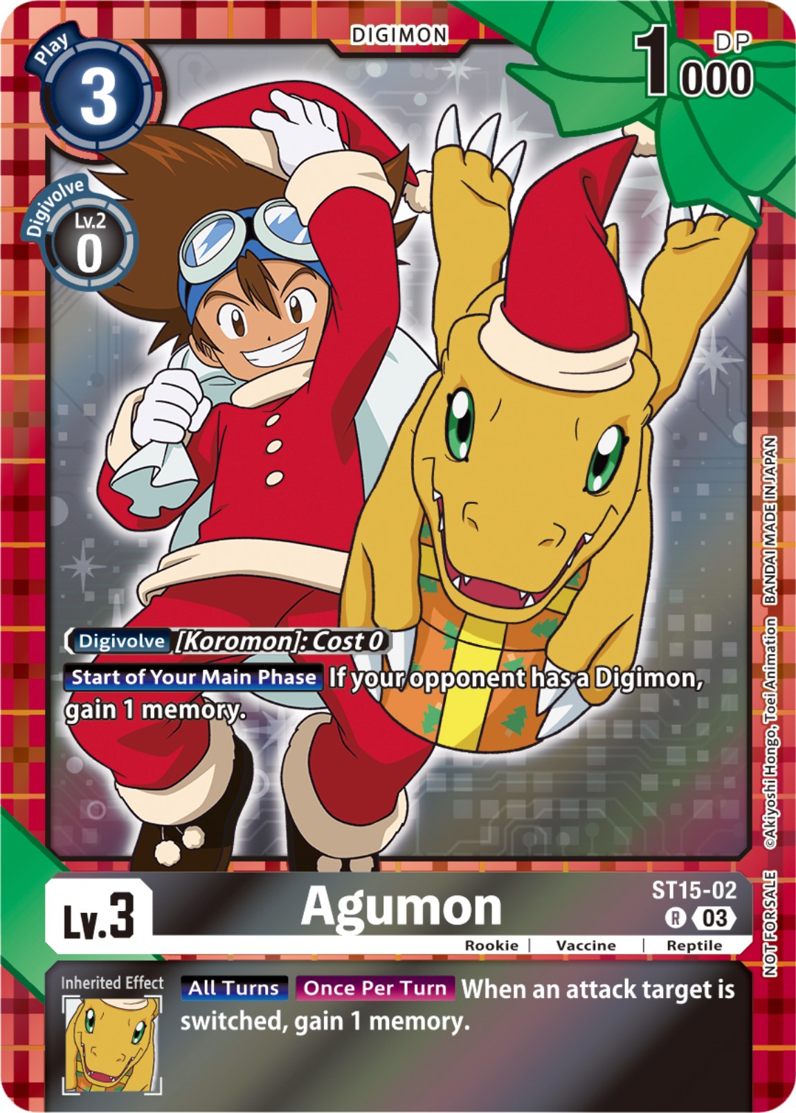 Image of Agumon [ST15-02] (Winter Holiday 2023) [Starter Deck: Dragon of Courage]