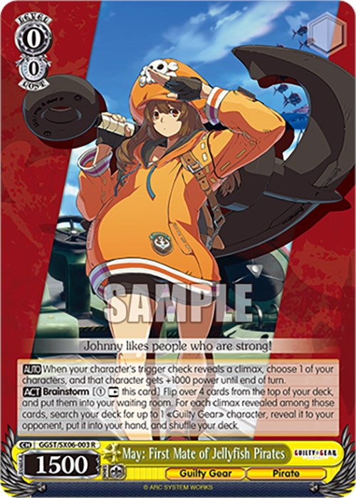 Image of May: First Mate of Jellyfish Pirates (GGST/SX06-003 R) [Guilty Gear -Strive-]