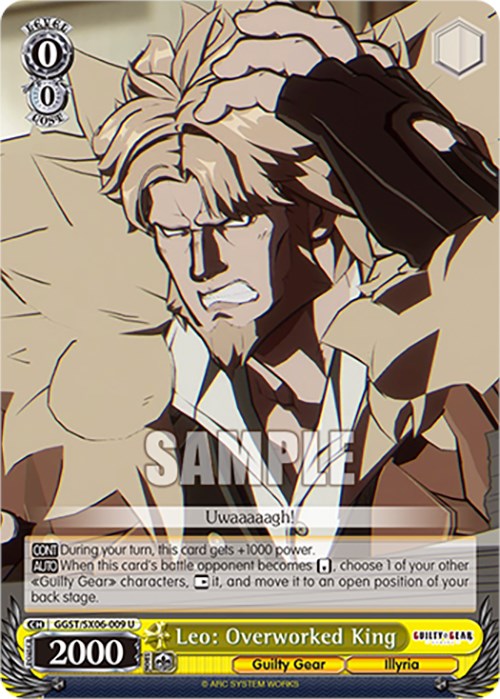 Image of Leo: Overworked King (GGST/SX06-009 U) [Guilty Gear -Strive-]