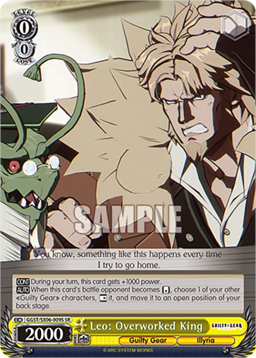 Image of Leo: Overworked King (GGST/SX06-009S SR) [Guilty Gear -Strive-]