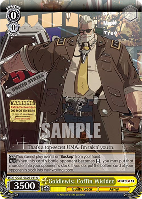 Image of Goldlewis: Coffin Wielder (GGST/SX06-011 U) [Guilty Gear -Strive-]
