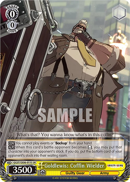 Image of Goldlewis: Coffin Wielder (GGST/SX06-011S SR) [Guilty Gear -Strive-]