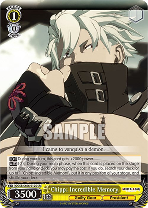 Image of Chipp: Incredible Memory (GGST/SX06-012S SR) [Guilty Gear -Strive-]