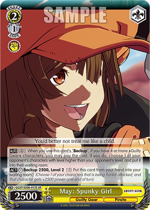 Image of May: Spunky Girl (GGST/SX06-013S SR) [Guilty Gear -Strive-]