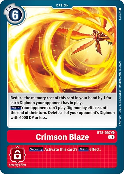 Image of Crimson Blaze [BT8-097] [Revision Pack Cards]