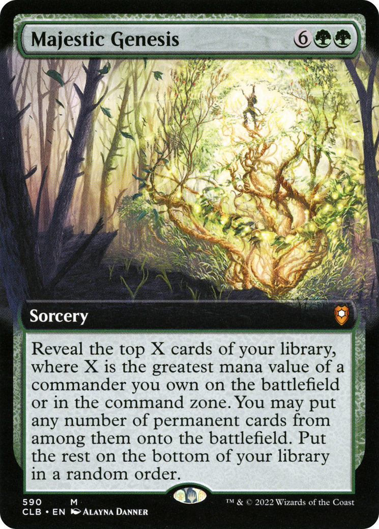 Image of Majestic Genesis (Extended Art) [Commander Legends: Battle for Baldur's Gate]