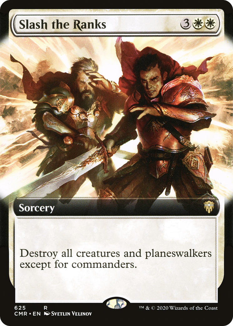 Image of Slash the Ranks (Extended Art) [Commander Legends]