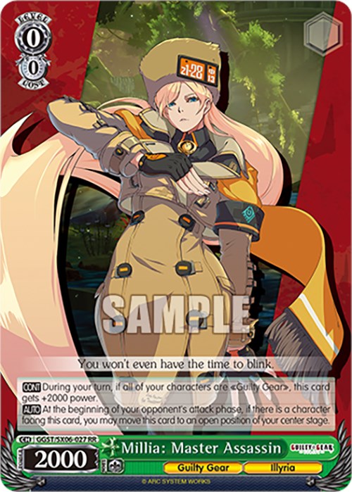 Image of Millia: Master Assassin (GGST/SX06-027 RR) [Guilty Gear -Strive-]