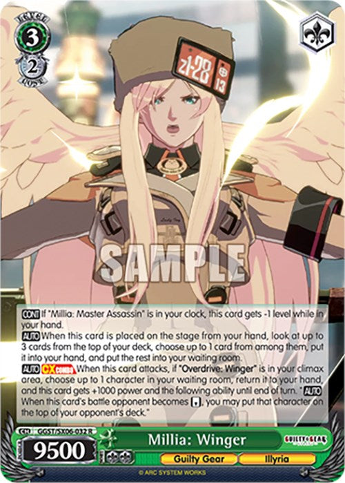 Image of Millia: Winger (GGST/SX06-032 R) [Guilty Gear -Strive-]
