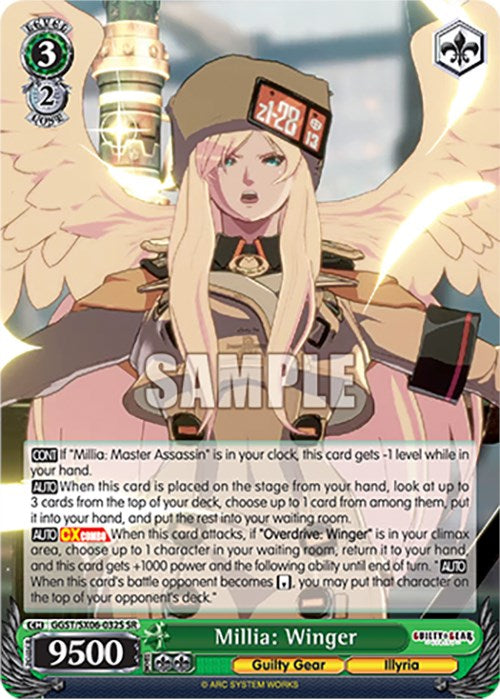 Image of Millia: Winger (GGST/SX06-032S SR) [Guilty Gear -Strive-]