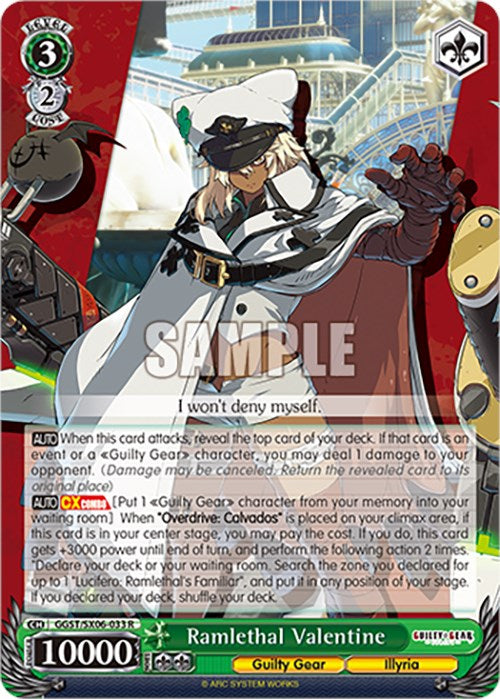 Image of Ramlethal Valentine (GGST/SX06-033 R) [Guilty Gear -Strive-]