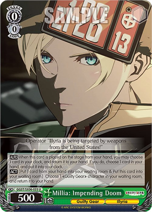 Image of Millia: Impending Doom (GGST/SX06-035 U) [Guilty Gear -Strive-]