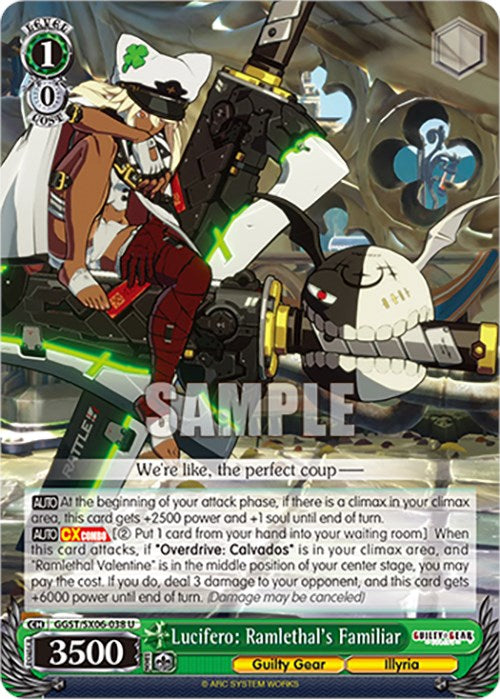 Image of Lucifero: Ramlethal's Familiar (GGST/SX06-038 U) [Guilty Gear -Strive-]