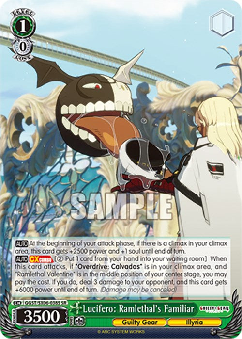 Image of Lucifero: Ramlethal's Familiar (GGST/SX06-038S SR) [Guilty Gear -Strive-]