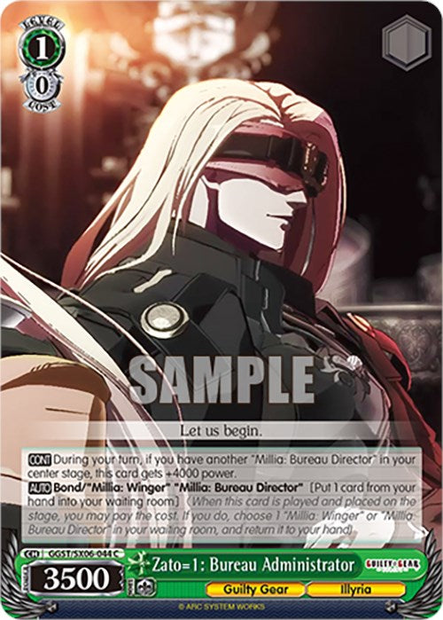 Image of Zato=1: Bureau Administrator (GGST/SX06-044 C) [Guilty Gear -Strive-]