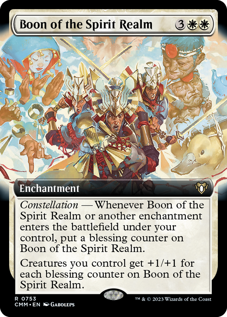 Image of Boon of the Spirit Realm (Extended Art) [Commander Masters]