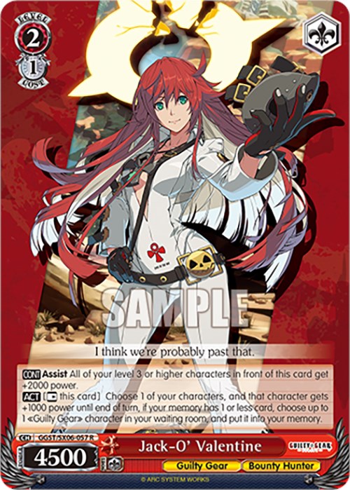 Image of Jack-O' Valentine (GGST/SX06-057 R) [Guilty Gear -Strive-]