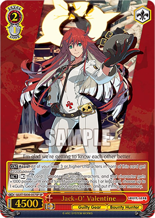 Image of Jack-O' Valentine (GGST/SX06-057SP SP) [Guilty Gear -Strive-]