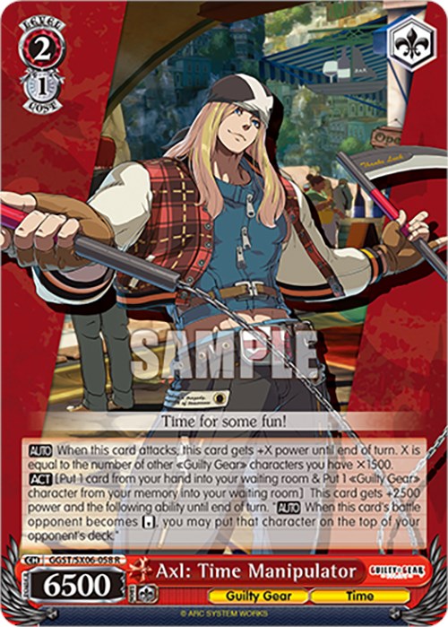 Image of Axl: Time Manipulator (GGST/SX06-058 R) [Guilty Gear -Strive-]