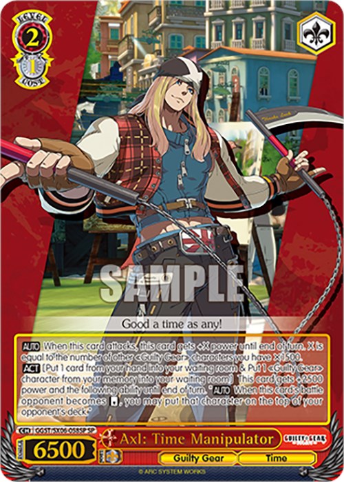 Image of Axl: Time Manipulator (GGST/SX06-058SP SP) [Guilty Gear -Strive-]
