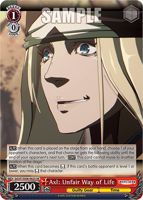 Image of Axl: Unfair Way of Life (GGST/SX06-062S SR) [Guilty Gear -Strive-]