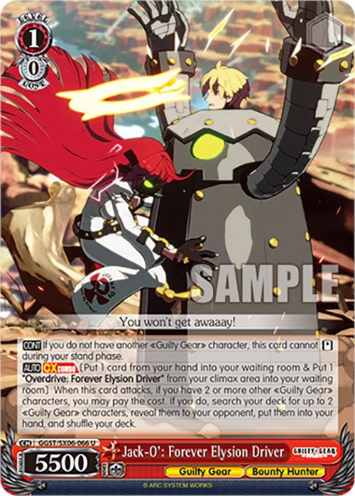 Image of Jack-O': Forever Elysion Driver (GGST/SX06-066 U) [Guilty Gear -Strive-]