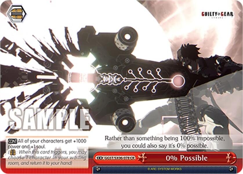 Image of 0% Possible (GGST/SX06-078 CR) [Guilty Gear -Strive-]