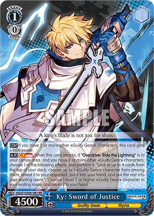 Image of Ky: Sword of Justice (GGST/SX06-081 RR) [Guilty Gear -Strive-]