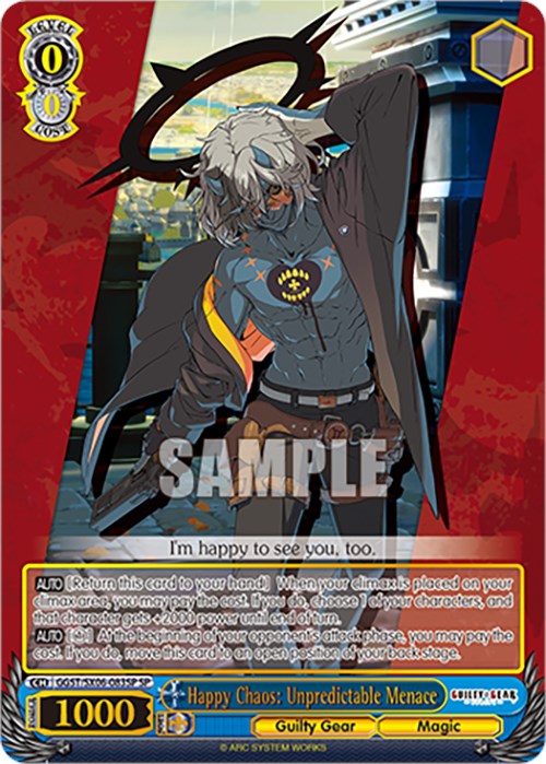 Image of Happy Chaos: Unpredictable Menace (GGST/SX06-083SP SP) [Guilty Gear -Strive-]