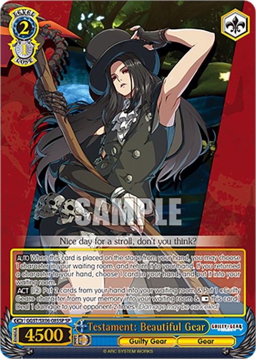 Image of Testament: Beautiful Gear (GGST/SX06-085SP SP) [Guilty Gear -Strive-]