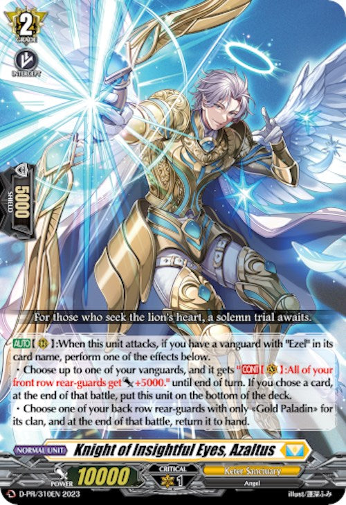 Image of Knight of Insightful Eyes, Azaltus (D-PR/310EN) [D Promo Cards]