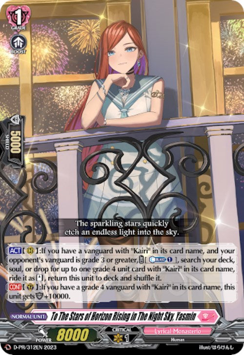 Image of To The Stars of Horizon Rising in The Night Sky, Yasmin (D-PR/312EN) [D Promo Cards]