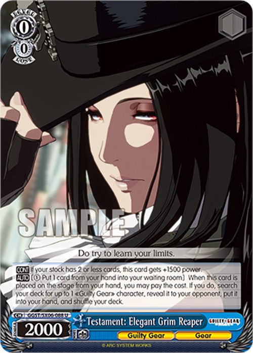 Image of Testament: Elegant Grim Reaper (GGST/SX06-088 U) [Guilty Gear -Strive-]