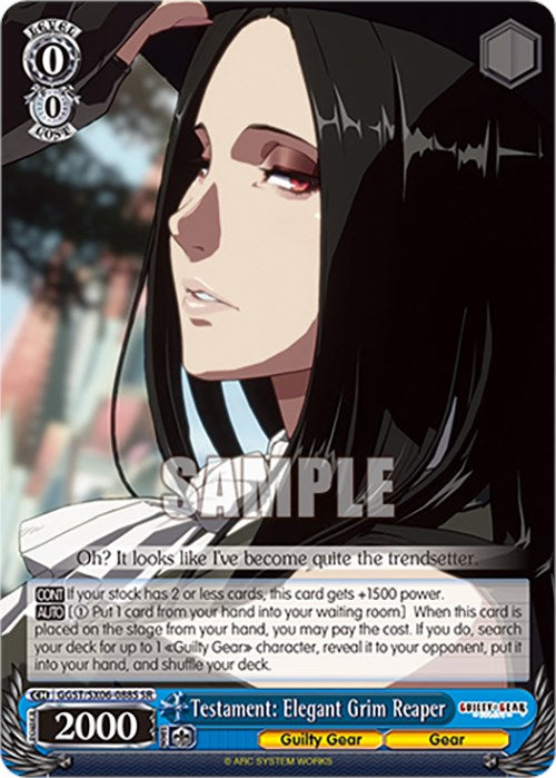 Image of Testament: Elegant Grim Reaper (GGST/SX06-088S SR) [Guilty Gear -Strive-]