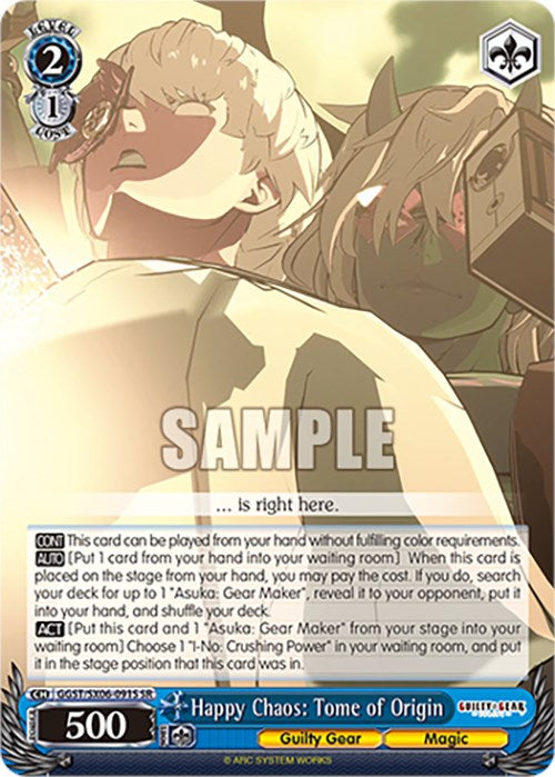 Image of Happy Chaos: Tome of Origin (GGST/SX06-091S SR) [Guilty Gear -Strive-]