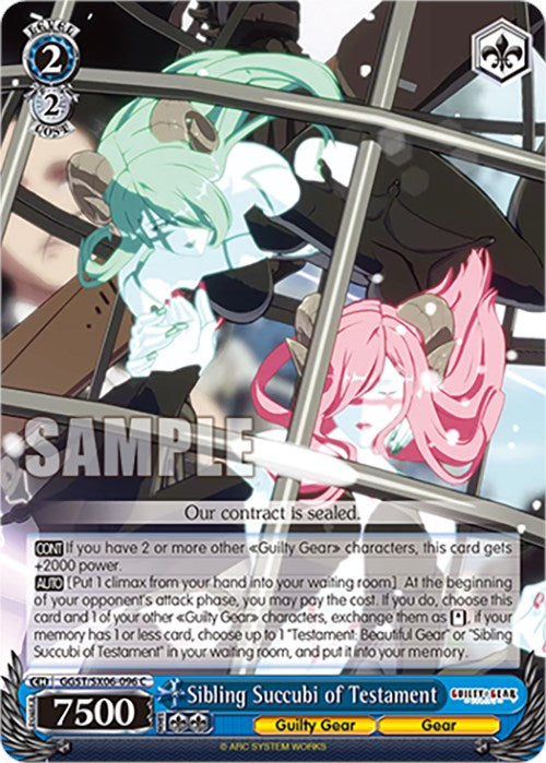 Image of Sibling Succubi of Testament (GGST/SX06-096 C) [Guilty Gear -Strive-]